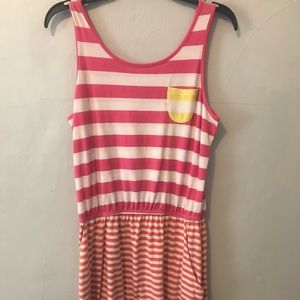 cute girls striped sundress